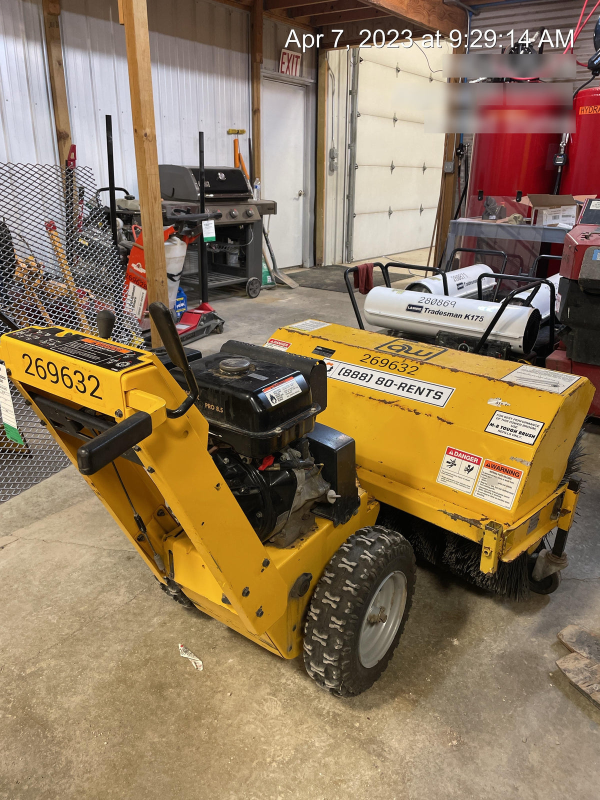 2004 M-B COMPANIES 36" Walk Behind Power Broom