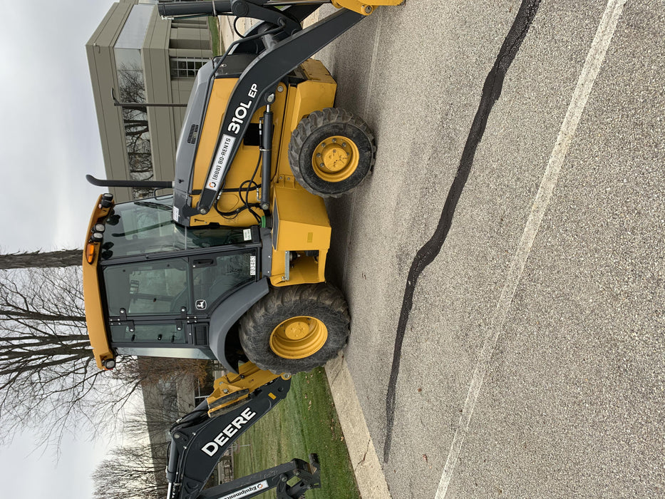 2020 John Deere 310LEP Cab/Heat/Air, 4WD, Standard Stick, Pilot Controls, 2 Way Hydraulics, TAG Manual QC