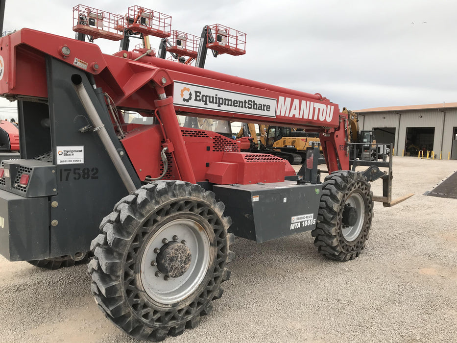 2019 Manitou MTA10055 Manitou MTA10055 - 120 HP T4, Canopy, Worklights/Strobe, Beacon, 66" Carriage, 60" Forks, Solid Tires, Lift Hook, Aux Hydraulics