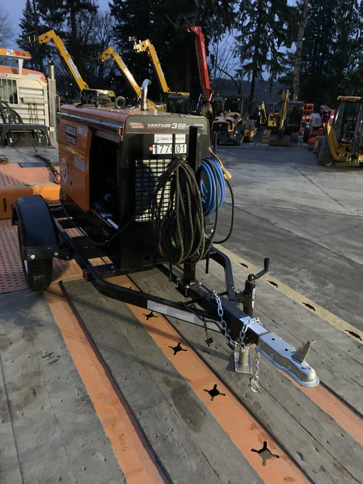 2021 Lincoln Electric Vantage 322 Vantage 322 Ready Pak 3 w/ Decals, ORANGE (includes trailer, cable rack, fender light kit) NO Telematics