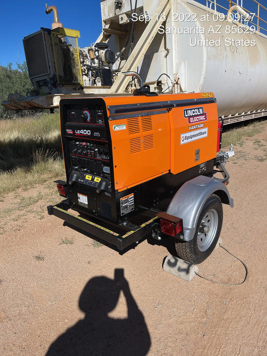 2022 Lincoln Electric LE400 Kubota V1505, Trlr, Cable Rack, Light Kit, ES Decals, T3