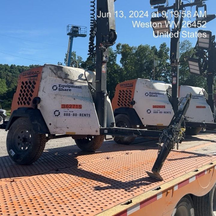 2023 Generac MLT2 Diesel, Flex Switch 120V Input, Powerzone Controller, 
(4) 320W LED Lights, 4kW Generator, 39.9 Gal Fuel Tank, 2" Ball, T3