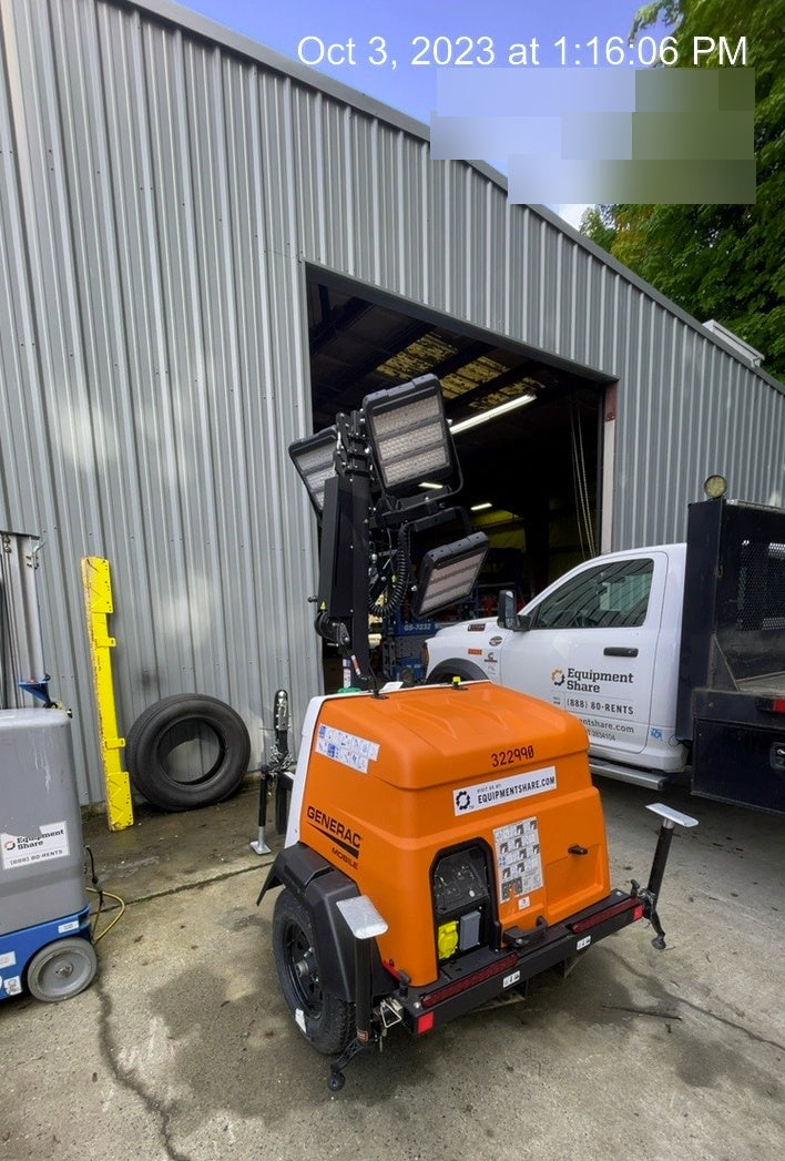 2023 Generac MLT2 Diesel, Flex Switch 120V Input, Powerzone Controller, (4) 320W LED Lights, 4kW Generator, 39.9 Gal Fuel Tank, 2" Ball, T3