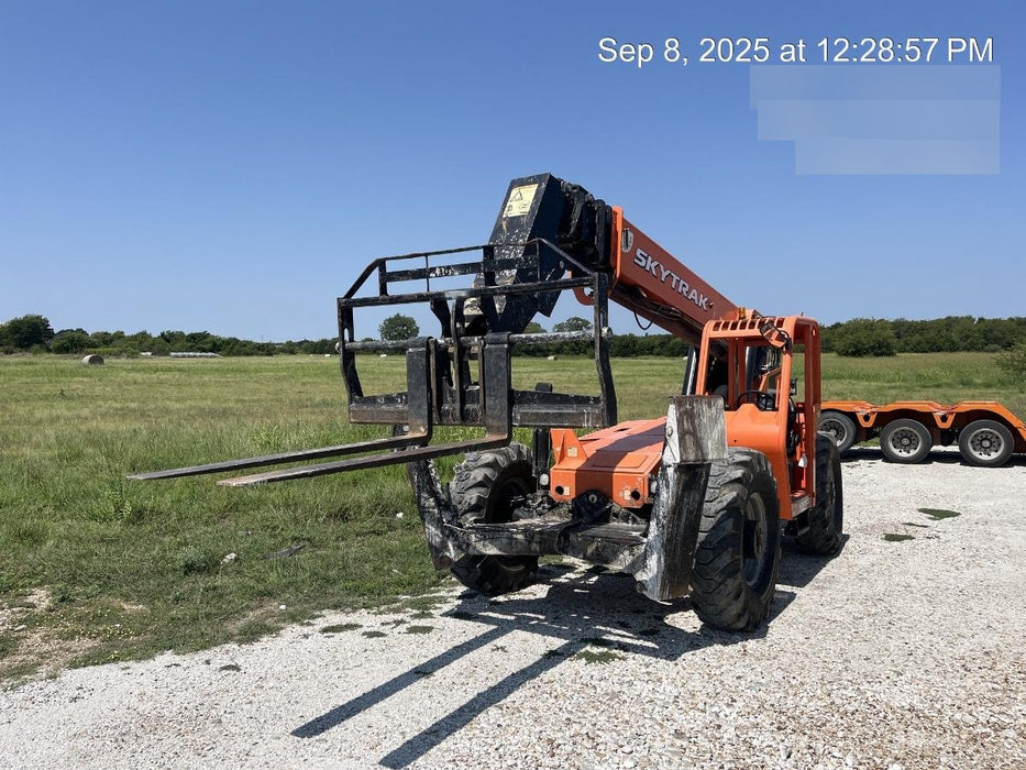2018 Skytrak 10054 Skytrak 10054 10K Telehandler w/Open ROPS Solid Tires, LED Work Lights, Rotating Beacon, 60" Carriage/60" Forks