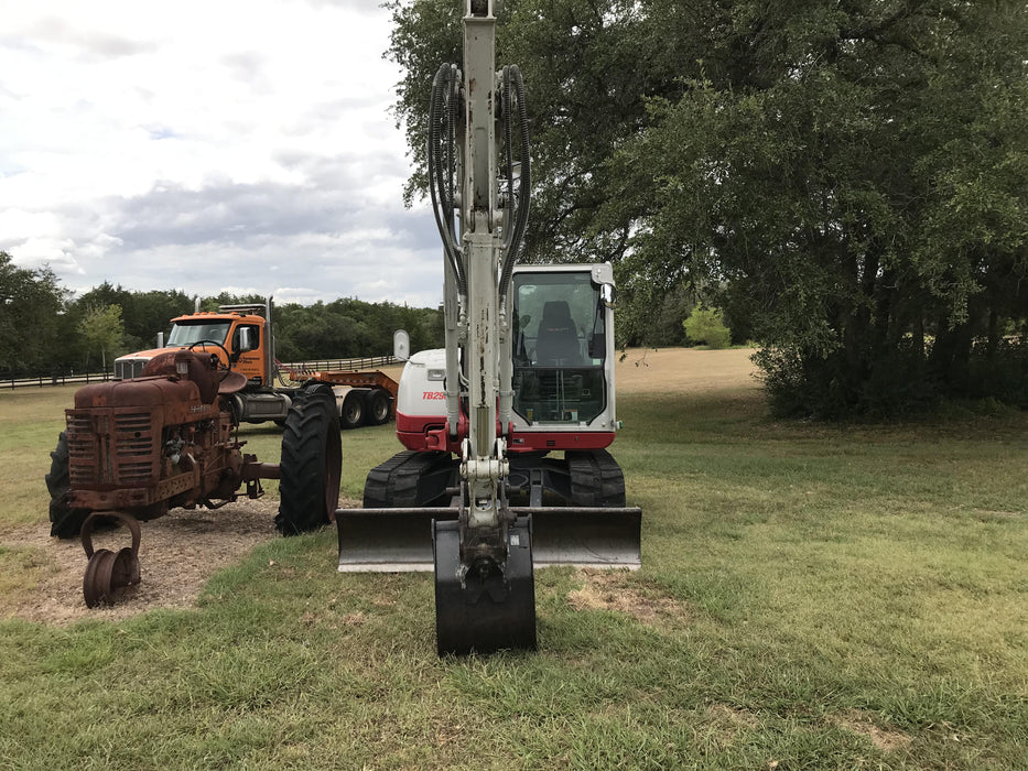 2019 Takeuchi TB290 Takeuchi TB290 Cab/Heat/AC w/Rubber Tracks, Auxiliary Hydraulics, Dozer Blade, Manual QC, 18/24/36" Buckets, Hydraulic Thumb Installed