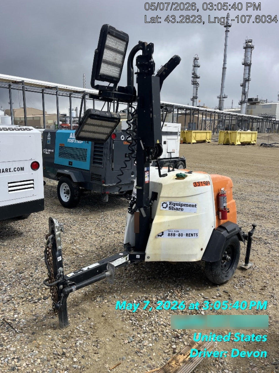 2023 Generac MLT2 Diesel, Flex Switch 120V Input, Powerzone Controller, (4) 320W LED Lights, 4kW Generator, 39.9 Gal Fuel Tank, 2" Ball, T3