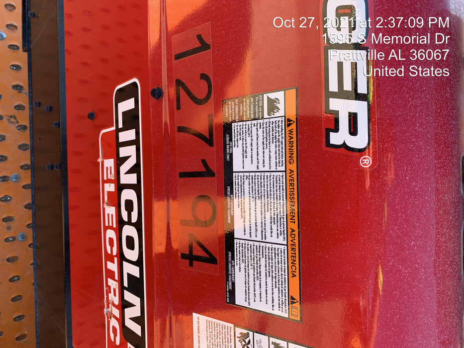 2021 Lincoln Electric Ranger 305 LPG K3430-1, Ranger 305 LPG, Undercarriage, Tank Holder & Strap, 10kw AC Gen, 25hp Kohler LPG Eng