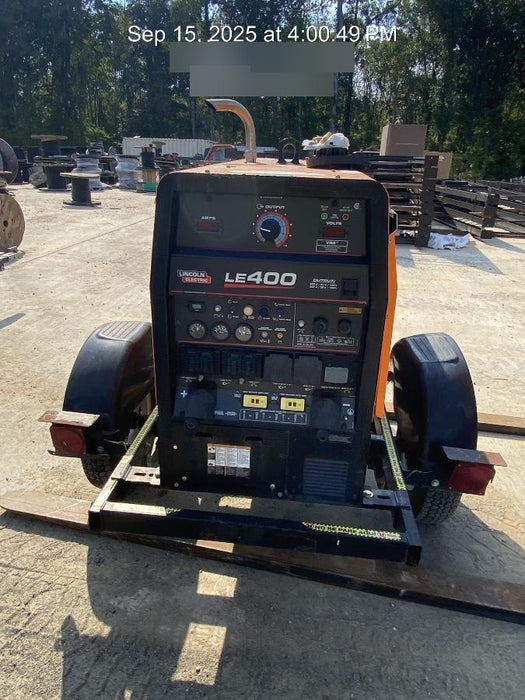 2022 Lincoln Electric LE400 Kubota V1505, Trlr, Cable Rack, Light Kit, ES Decals, T3