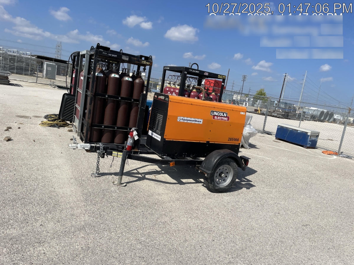 2022 Lincoln Electric LE400 Kubota V1505, Trlr, Cable Rack, Light Kit, ES Decals, T3