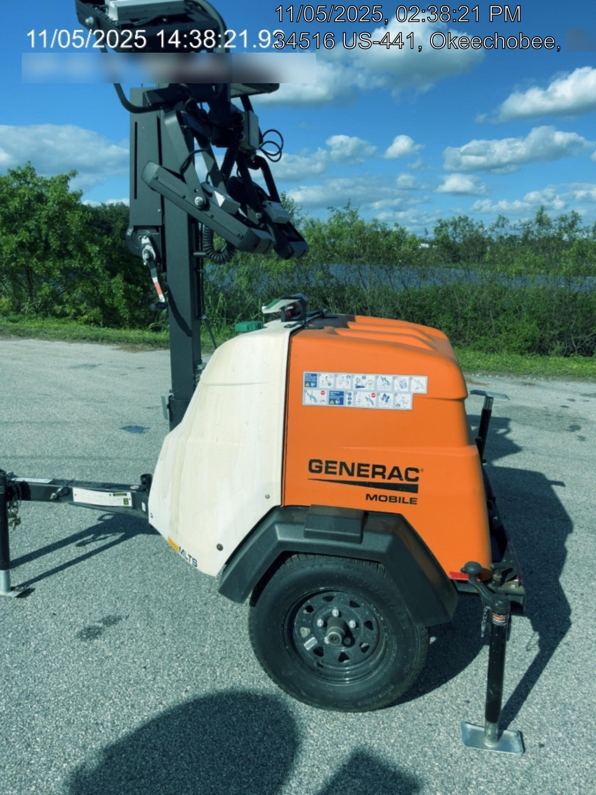 2025 Generac MLTS-4 Diesel, Mitsubishi L2E, 7.1 hp @1800 rpm, Flex Switch 120V Input, Powerzone Controller, (4) 320W LED Lights, 4kW Generator, 39.9 Gal Fuel Tank, 2" Ball, T3, ES Decals