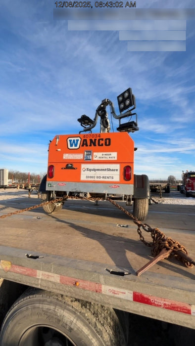 2024 Wanco WLTT-4MM4K Diesel, Deep Sea Controller, Shore Power Plug, Auto Start, (4) 350W LED Floodlights, 4kW Generator, 60 Gal Fuel Tank, 2" Ball, T3