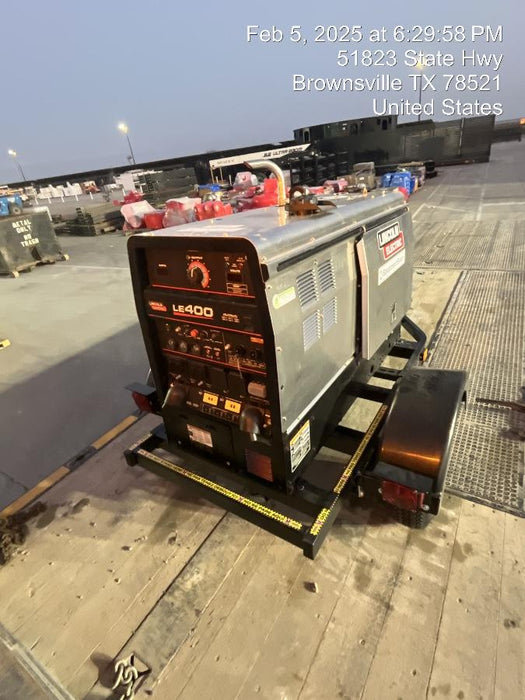 2025 Lincoln Electric LE400 Diesel, Kubota V1505, 22 HP, Trlr, Cable Rack, Light Kit, ES Decals, T3