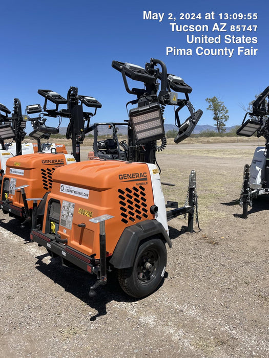 2024 Generac MLT2 Diesel, Flex Switch 120V Input, Powerzone Controller, 
(4) 320W LED Lights, 4kW Generator, 39.9 Gal Fuel Tank, 2" Ball, T3
