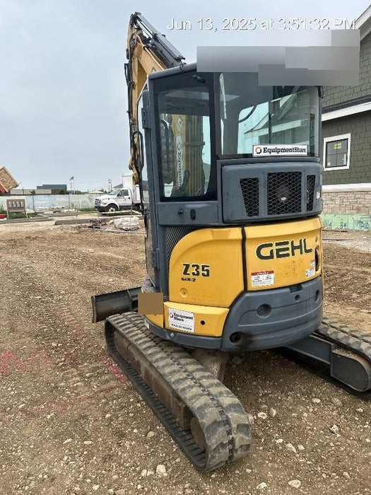 2017 Gehl Z35 Standard Rental Specs