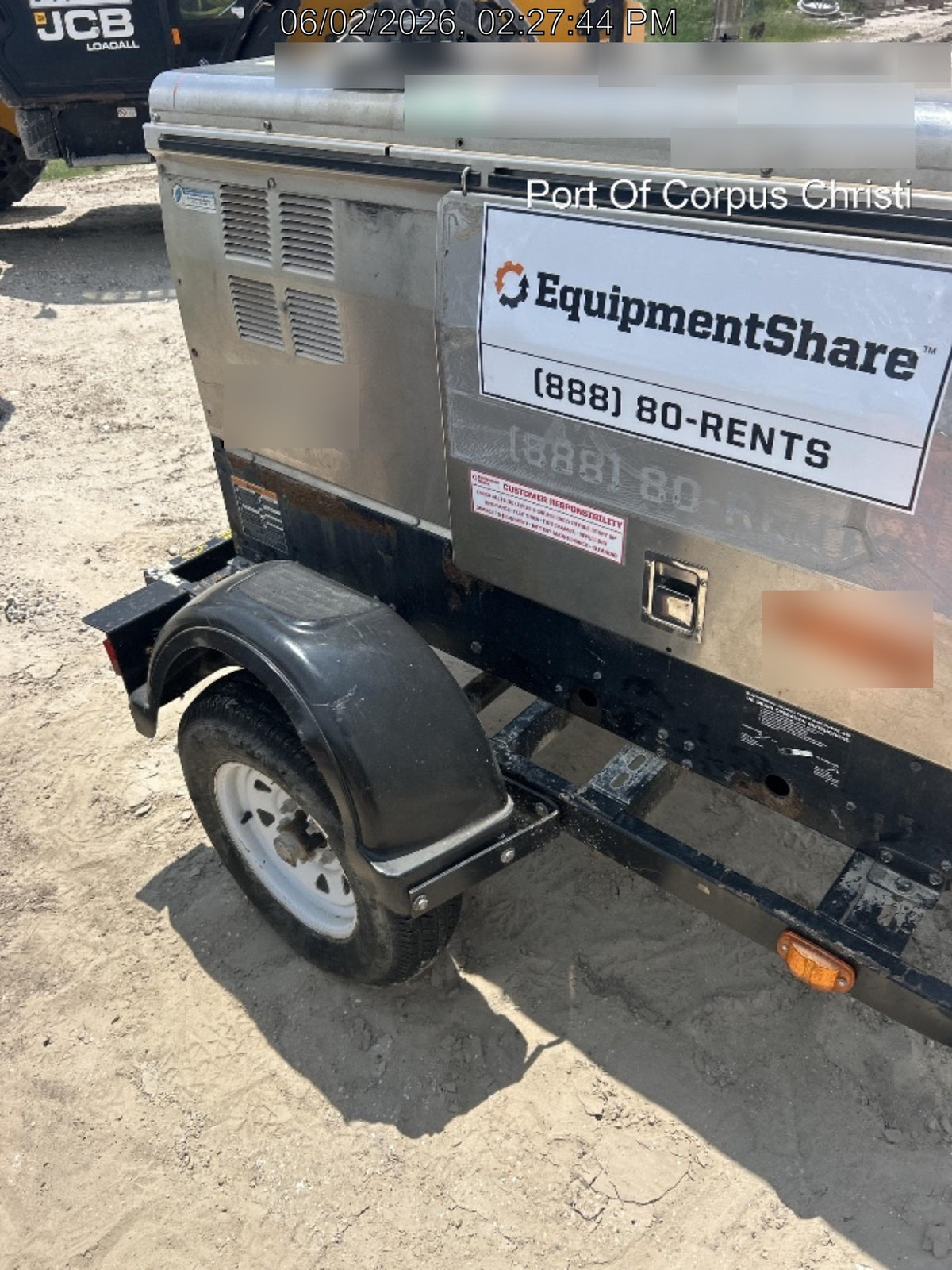 2019 Lincoln Electric Vantage 322 Welder Ready-Pak 3, Two wheel trailer, Fender and Light kit, Cable Rack