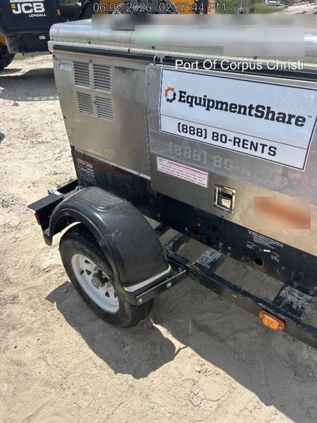 2019 Lincoln Electric Vantage 322 Welder Ready-Pak 3, Two wheel trailer, Fender and Light kit, Cable Rack