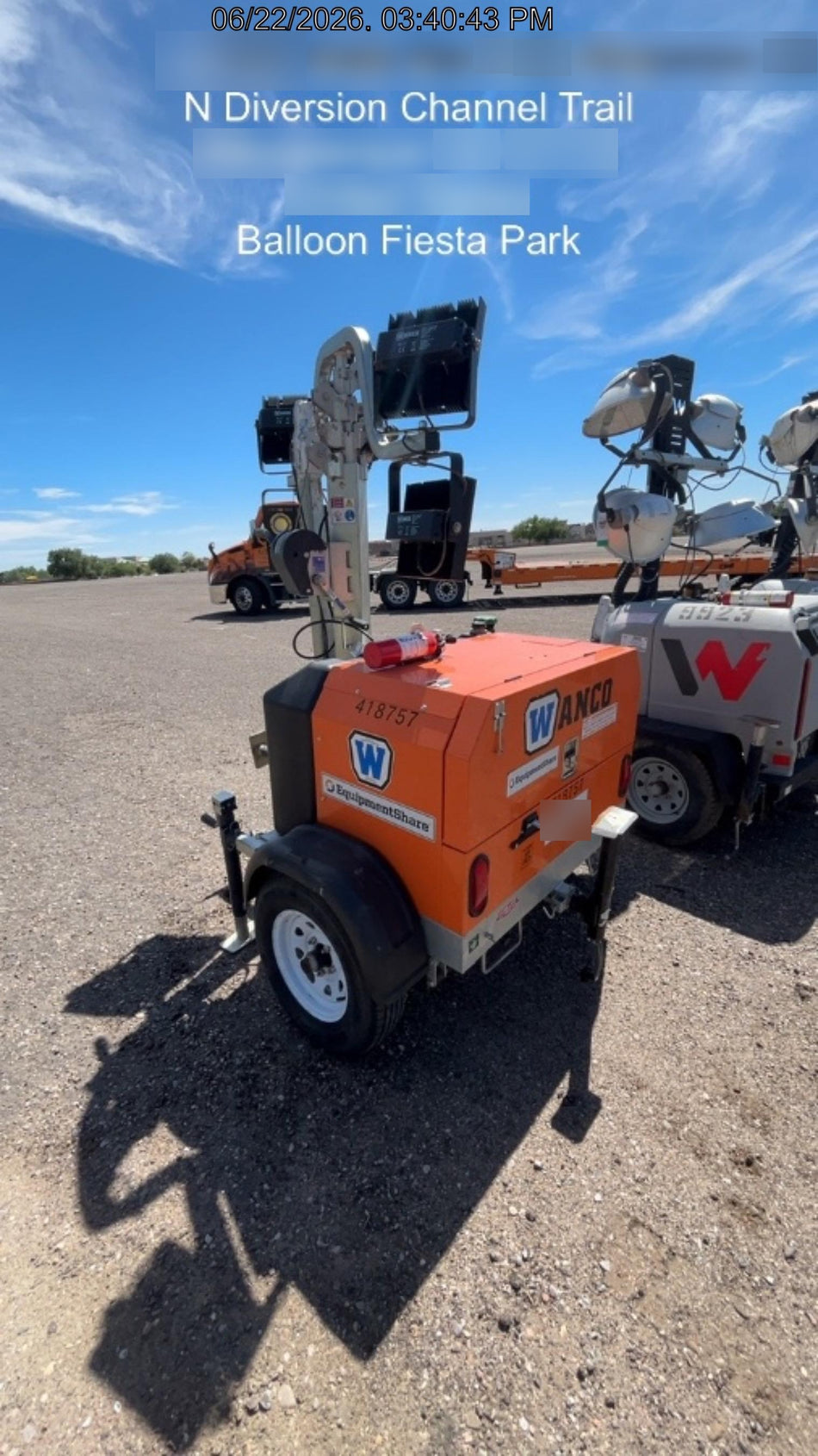 2024 Wanco WLTT-4MM4K Diesel, Deep Sea Controller, Shore Power Plug, Auto Start, (4) 350W LED Floodlights, 4kW Generator, 60 Gal Fuel Tank, 2" Ball, T3
