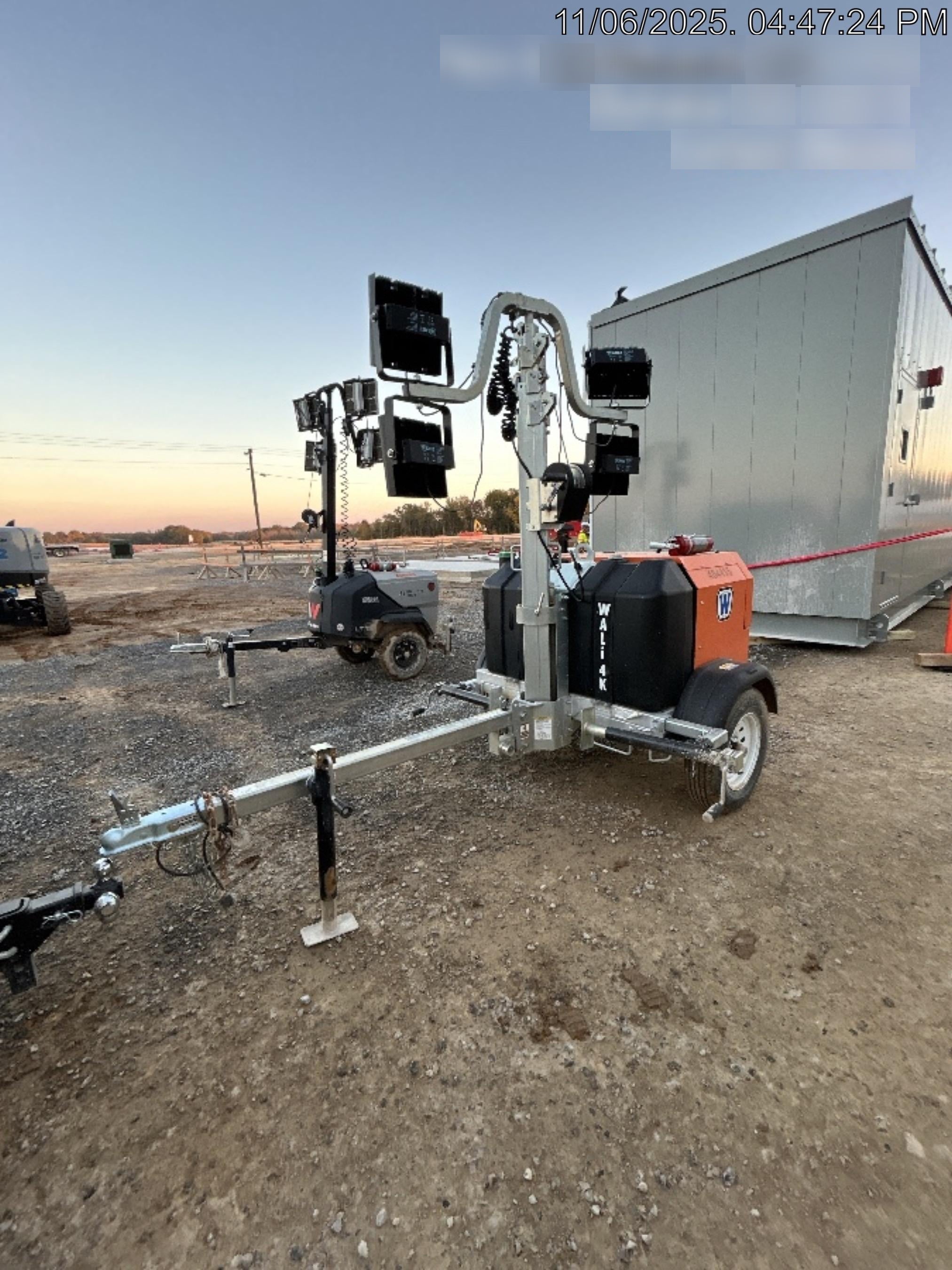 2024 Wanco WLTT-4MM4K Diesel, Mitsubishi L2E, 9.0HP @1800 rpm, Deep Sea Controller, Shore Power Plug, Auto Start, (4) 350W LED Floodlights, 4kW Generator, 60 Gal Fuel Tank, 2" Ball, T3