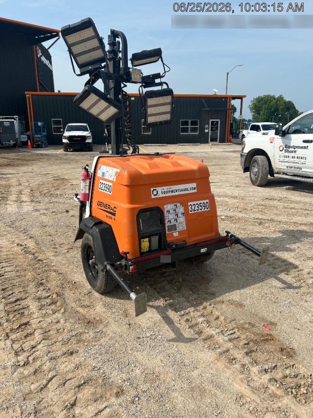 2023 Generac MLT2 Diesel, Flex Switch 120V Input, Powerzone Controller, (4) 320W LED Lights, 4kW Generator, 39.9 Gal Fuel Tank, 2" Ball, T3