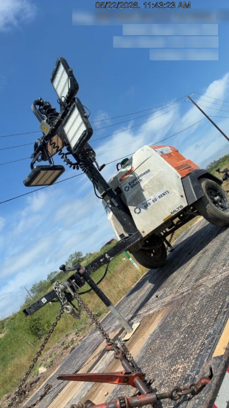 2024 Generac MLT2 Diesel, Flex Switch 120V Input, Powerzone Controller, 
(4) 320W LED Lights, 4kW Generator, 39.9 Gal Fuel Tank, 2" Ball, T3