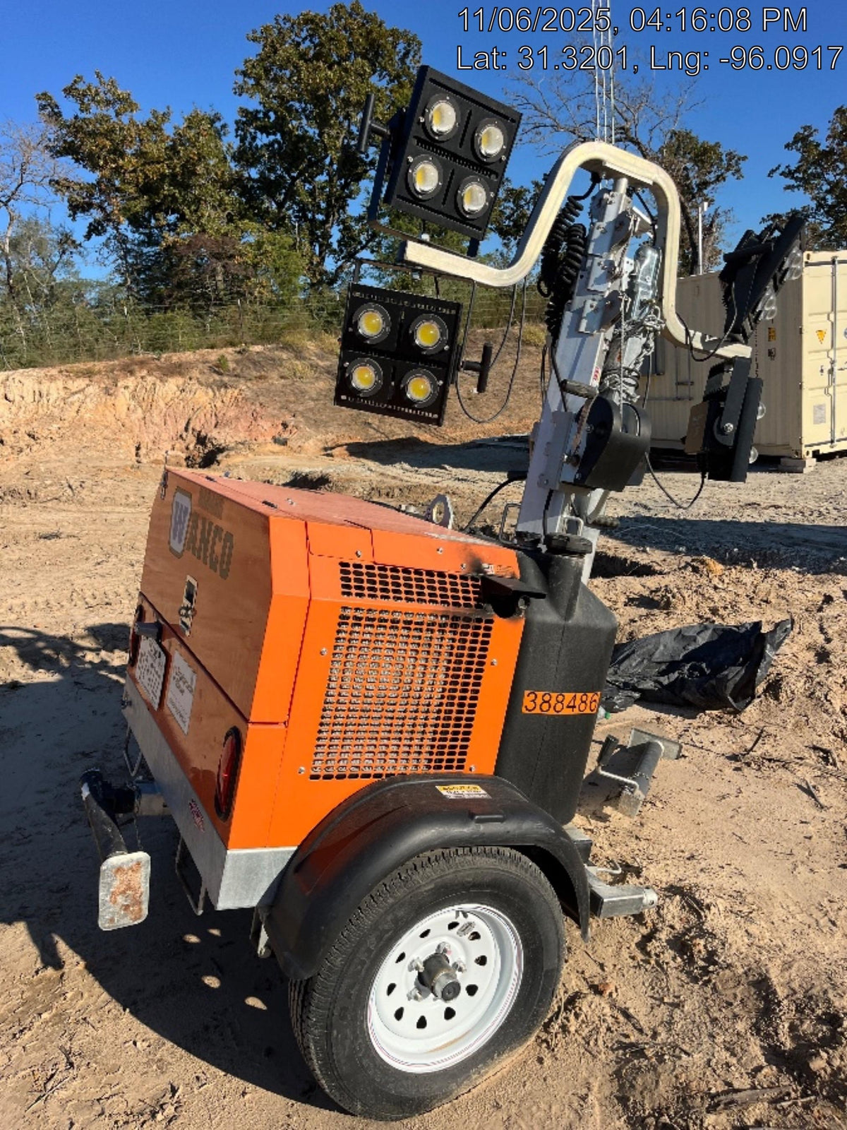 2024 Wanco WLTT-4MM4K Diesel, Deep Sea Controller, Shore Power Plug, Auto Start, (4) 350W LED Floodlights, 4kW Generator, 60 Gal Fuel Tank, 2" Ball, T3