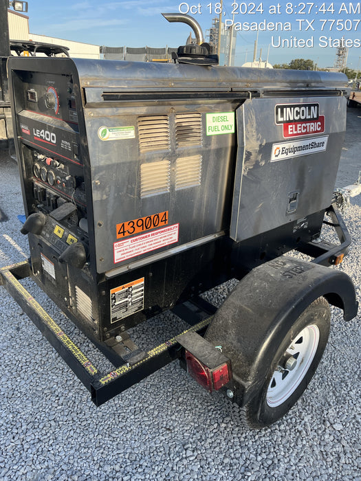 2024 Lincoln Electric LE400 Kubota V1505, Trlr, Cable Rack, Light Kit, ES Decals, T3