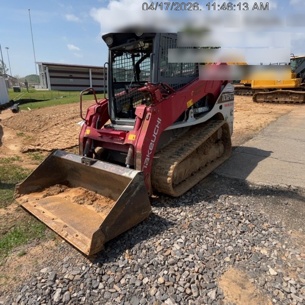 2019 Takeuchi TL12V2C Cab/Heat/Air w/Auxiliary Hydraulics, 2 Speed, Hydraulic QC 80" Tooth Bucket, 48" Pallet Forks