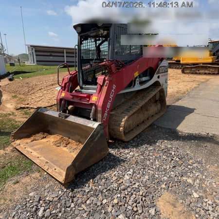 2019 Takeuchi TL12V2C Cab/Heat/Air w/Auxiliary Hydraulics, 2 Speed, Hydraulic QC 80" Tooth Bucket, 48" Pallet Forks