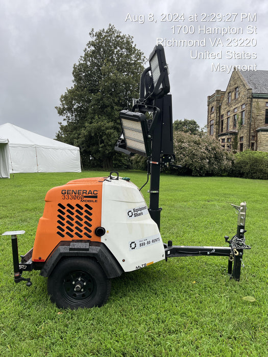 2023 Generac MLT2 Diesel, Flex Switch 120V Input, Powerzone Controller, (4) 320W LED Lights, 4kW Generator, 39.9 Gal Fuel Tank, 2" Ball, T3