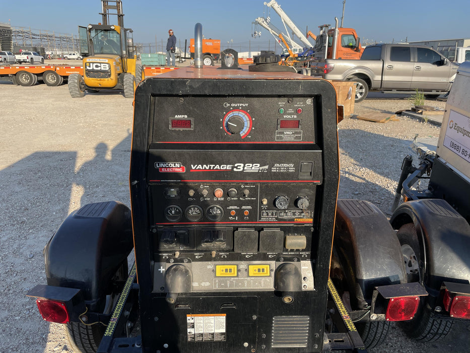 2021 Lincoln Electric Vantage 322 Vantage 322 Ready Pak 3 w/ Decals, ORANGE (includes trailer, cable rack, fender light kit) NO Telematics