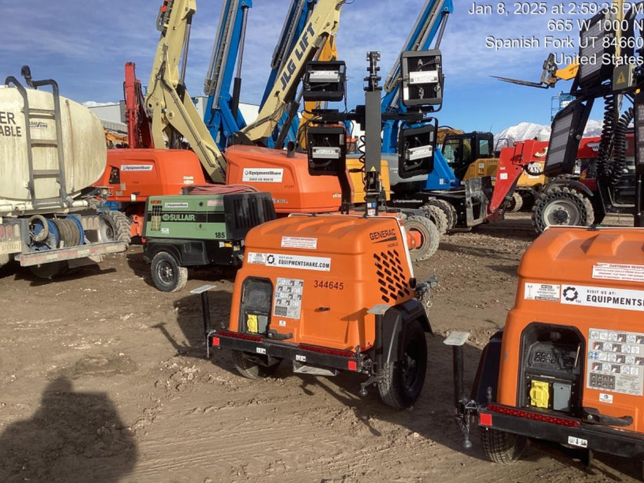 2023 Generac MLT2 Diesel, Flex Switch 120V Input, Powerzone Controller, (4) 320W LED Lights, 4kW Generator, 39.9 Gal Fuel Tank, 2" Ball, T3