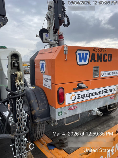 2024 Wanco WLTT-4MM4K Diesel, Deep Sea Controller, Shore Power Plug, Auto Start, (4) 350W LED Floodlights, 4kW Generator, 60 Gal Fuel Tank, 2" Ball, T3