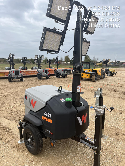 2024 Wacker Neuson LTT4 Diesel, Kohler KDW702, Deep Sea Controller, Auto Start, LED 320W, Bypass Outlet, T3