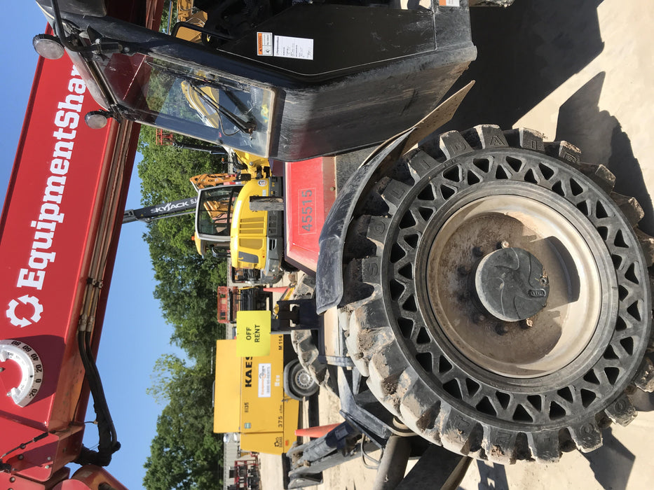 2019 Manitou MTA12042 Cab/Heat/Air, 120 HP, Solid Tires, Work Lights, Lift Hook, Auxiliary Hydraulics w/66" Carriage and 60" Forks