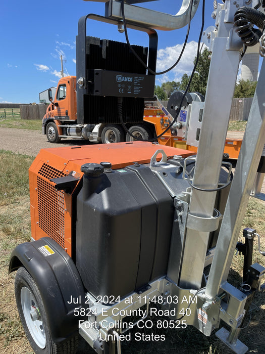 2024 Wanco WLTT-4MM4K Diesel, Deep Sea Controller, Shore Power Plug, Auto Start, (4) 350W LED Floodlights, 4kW Generator, 60 Gal Fuel Tank, 2" Ball, T3