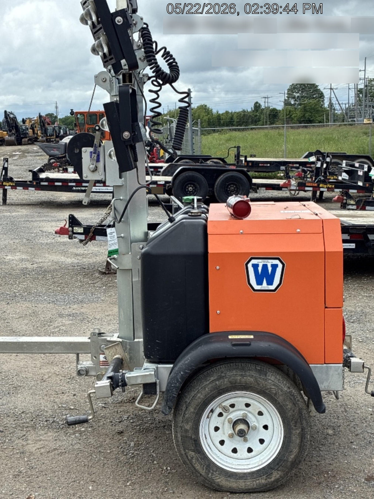 2025 Wanco WLTT-4MM4K Diesel, Mitsubishi L2E, 9.0HP @1800 rpm, Deep Sea Controller, Shore Power Plug, Auto Start, (4) 350W LED Floodlights, 4kW Generator, 60 Gal Fuel Tank, 2" Ball, T3