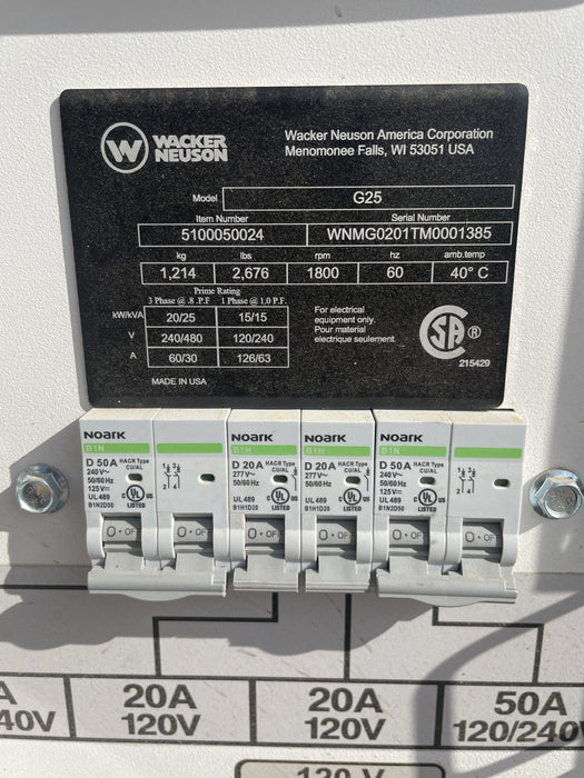 2022 WACKER NEUSON G25