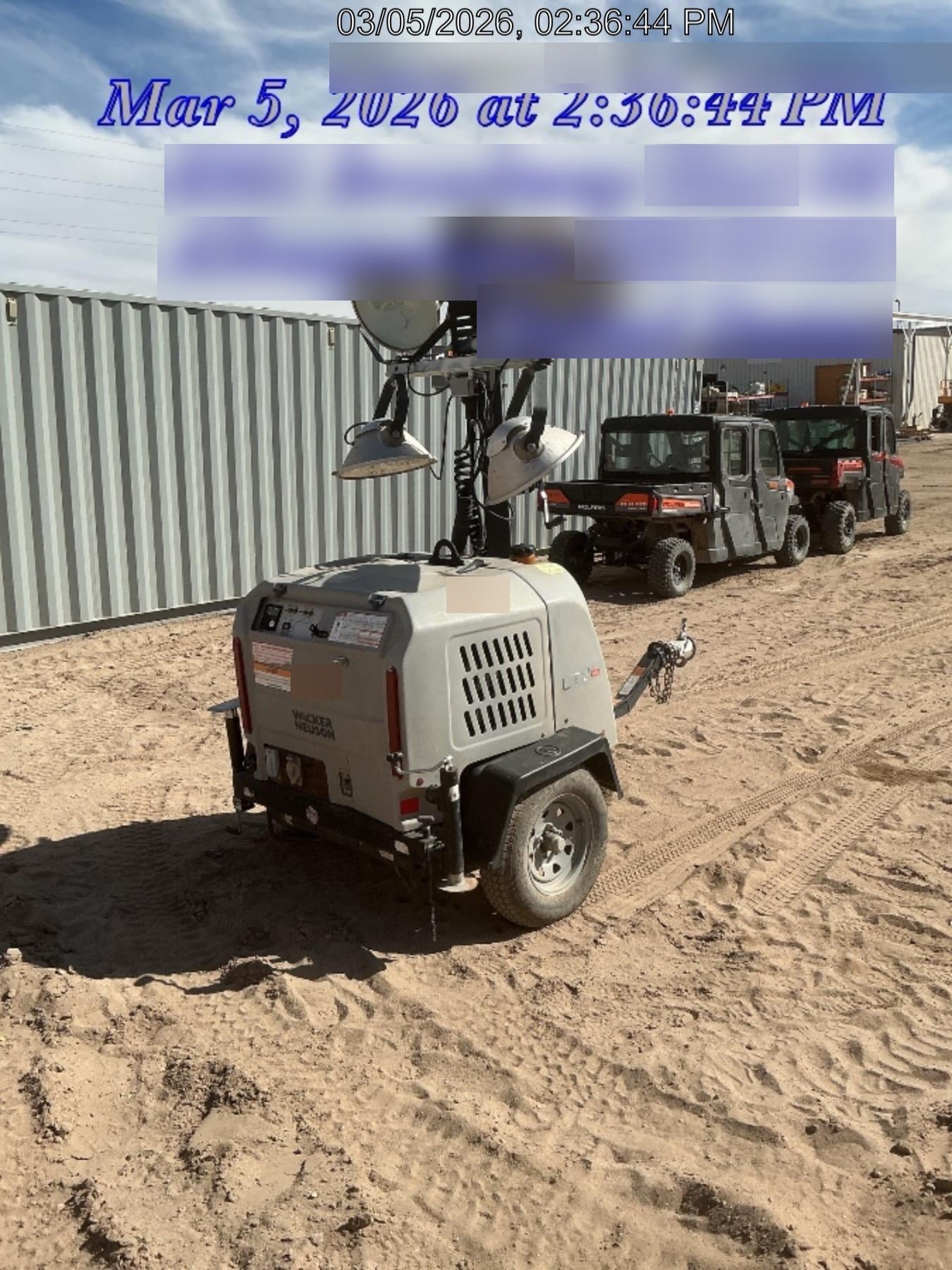 2019 Wacker Neuson LTV6L-MH Standard Options, ES Track Hardware, Fuel Level Sensor