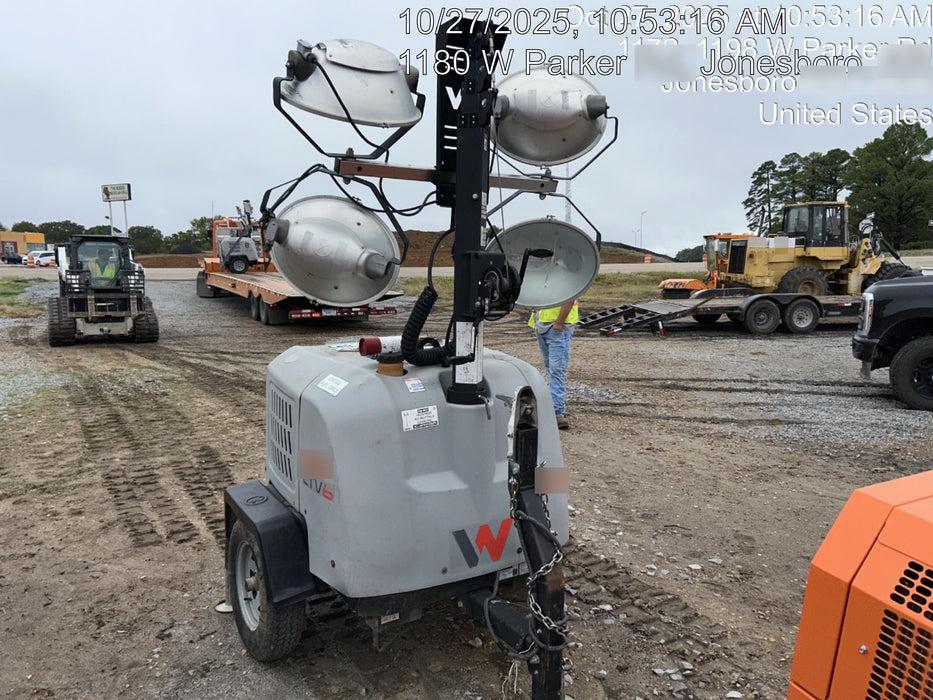 2019 Wacker Neuson LTV6L-MH Wacker Neuson LTV6L Mobile Light Tower w/Fuel Level Sensor Installed