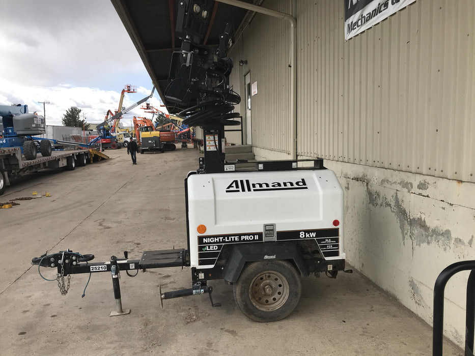 2019 Allmand Night-Lite Pro II Allmand Night-Lite Pro II Allmand Night-Lite Pro II 8 kW Light Tower w/Kubota Engine, LED Light Package