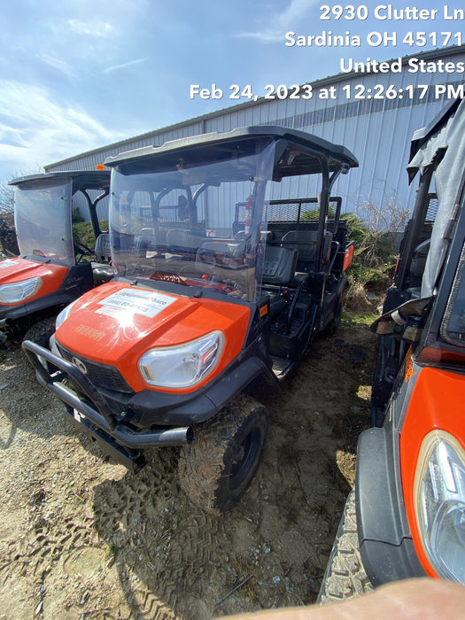 2022 Kubota RTV-X1140W-H Plastic Canopy, Windshield Acrylic Clear, LED Strobe Light, Wire Harness Kit, Back up Alarm