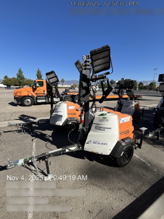 2023 Generac MLT2 Diesel, Flex Switch 120V Input, Powerzone Controller, (4) 320W LED Lights, 4kW Generator, 39.9 Gal Fuel Tank, 2" Ball, T3