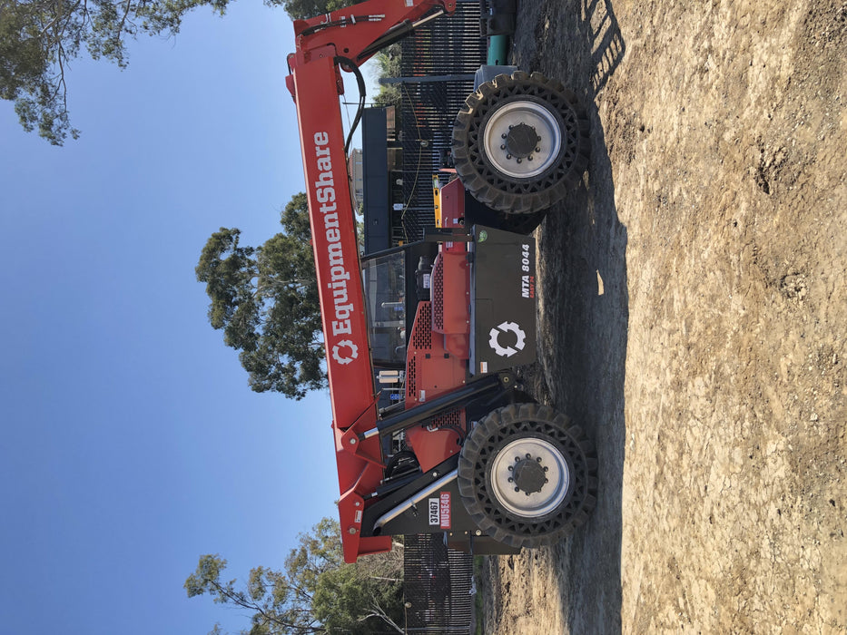 2019 Manitou MTA8044 74hp T4F, Open ROPS, Cab and Boom LED work lights, Auxiliary Hydraulics, Solid Tires, Amber strobe, Lift Hook 66" Carriage, 60" Forks