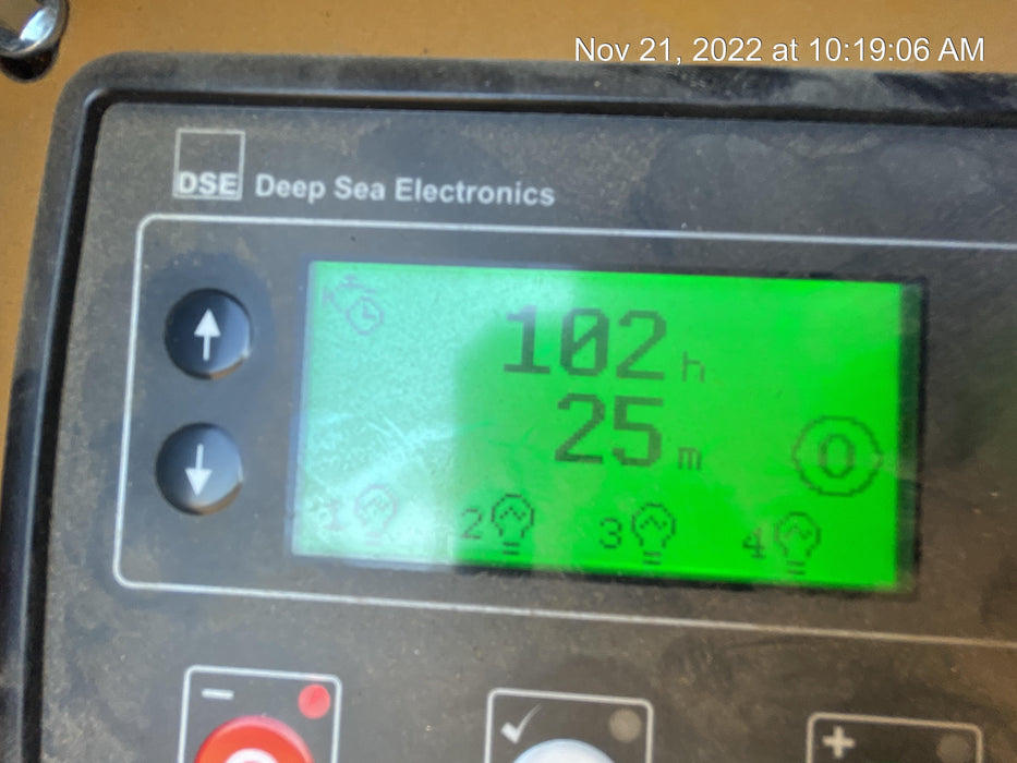 2022 Allmand NLV3GR (4) LED Light Fixture 350W, 23' Vertical Mast, 3kW Prime, Towable, Deep Sea L401, Leveling Jacks, Yanmar T4F 5.8hp