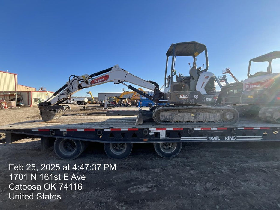 2022 Bobcat E50 Canopy, Rubber Tracks, Manual QC, Hydraulic Thumb