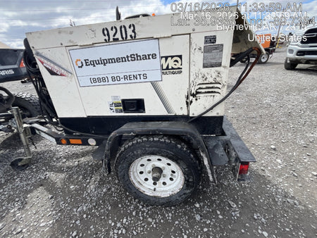 2018 Multiquip DLW300ESA1 Multiquip DLW300ESA1 300 Amp Welder w/Trailer, 100' of Lead, 50' of Ground, Wired Remotes