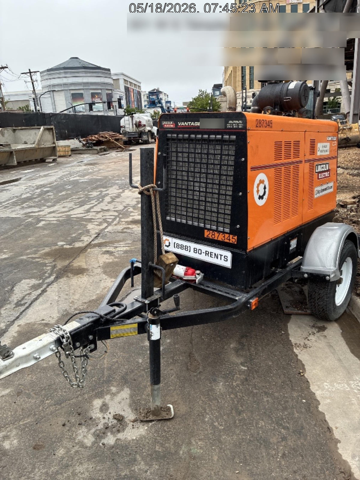 2022 Lincoln Electric Vantage 549X Crosslink Technology, Trailer Mounted, ES Decals, T3