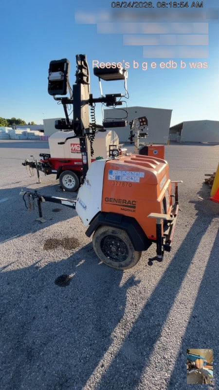 2023 Generac MLT2 Diesel, Flex Switch 120V Input, Powerzone Controller, 
(4) 320W LED Lights, 4kW Generator, 39.9 Gal Fuel Tank, 2" Ball, T3