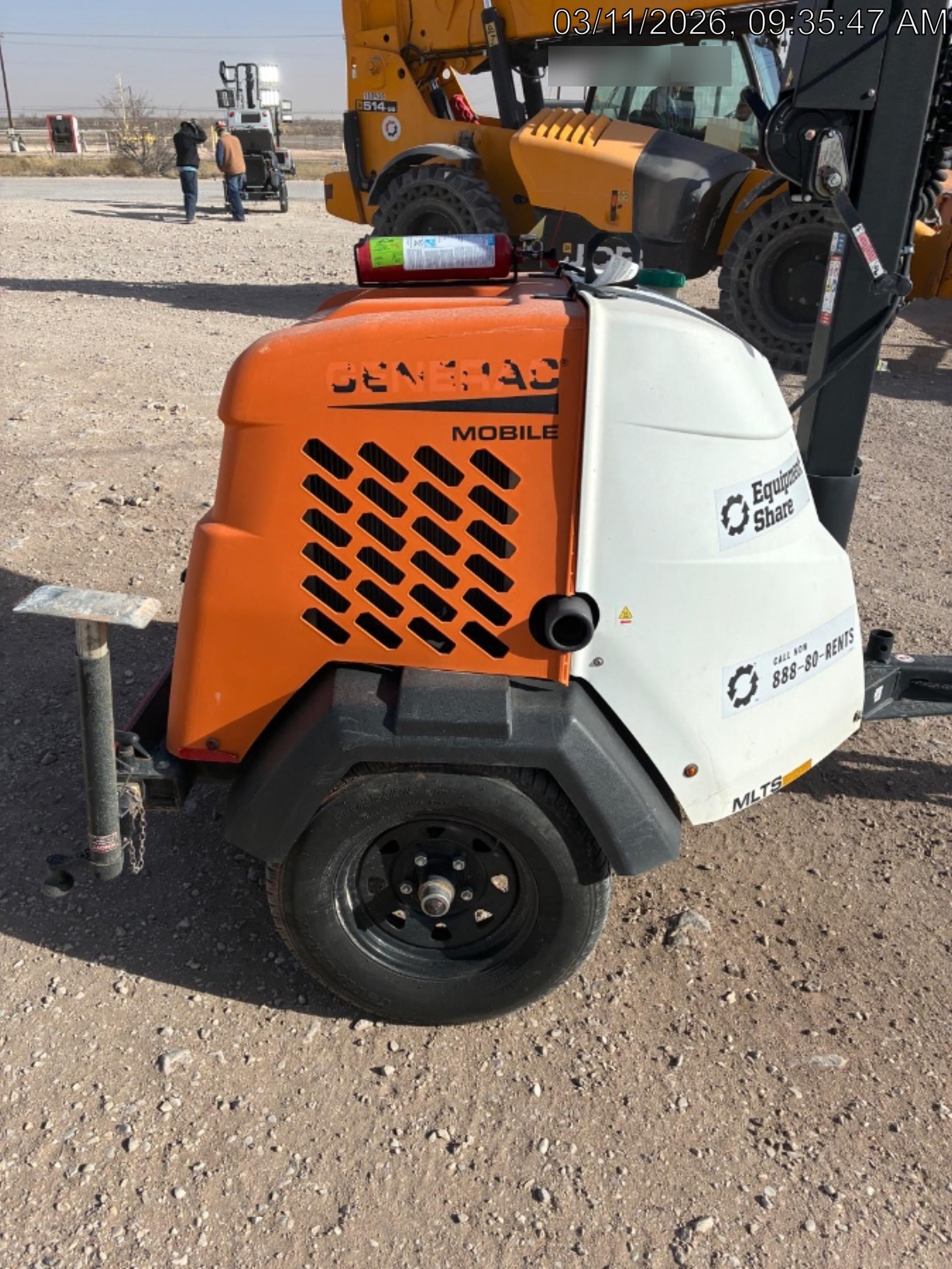 2023 Generac MLT2 Diesel, Flex Switch 120V Input, Powerzone Controller, (4) 320W LED Lights, 4kW Generator, 39.9 Gal Fuel Tank, 2" Ball, T3