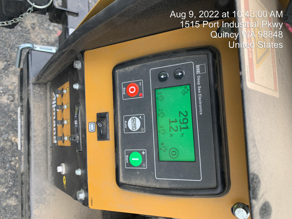 2021 Allmand NLV3GR (4) LED Light Fixture 350W, 23' Vertical Mast, 3kW Prime, Towable, Deep Sea L401, Leveling Jacks, Yanmar T4F 5.8hp